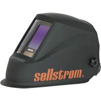 WHP4000 Premium Series ADF Welding Helmet with Extra-Large Blue Lens Technology, 3.94" L x 3.28" W View Area, Black/Orange Rock Safety Industrial Ltd