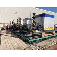 Berme Ultimate Copolymer 2000 Ultra-Containment Berm, Capacit&eacute; 179 gal. US, 4' la x 6' lo x 12" h, Support &agrave; charni&egrave;re Rock Safety Industrial Ltd