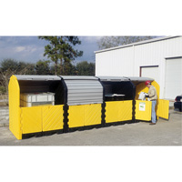 P16 Plus Ultra-Hard Top Spill Pallets sans drain, 250" lo x 79" la x 62" h, Capacit&eacute; de charge 9000 lb Rock Safety Industrial Ltd
