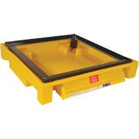 Single Drum Ultra-Safety Cabinet Bladder System, 37,8" lo x 37,8" la x 6,3" h, Capacit&eacute; de charge 1500 lb Rock Safety Industrial Ltd