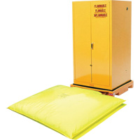 Single Drum Ultra-Safety Cabinet Bladder System, 37,8" lo x 37,8" la x 6,3" h, Capacit&eacute; de charge 1500 lb Rock Safety Industrial Ltd