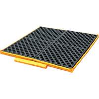 4-Drum Flexible Ultra-Spill Deck&reg; Bladder System, 110 US gal. Spill Capacity, 51" x 48" x 5" Rock Safety Industrial Ltd