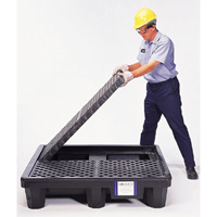 4-Drum Economy Ultra-Spill Pallet&reg;, 66 US gal. Spill Capacity, 53" x 53" x 11.8" Rock Safety Industrial Ltd