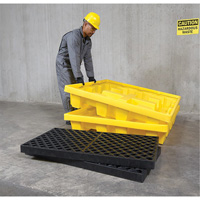 4-Drum Nestable Ultra-Spill Pallet&reg;, 66 US gal. Spill Capacity, 51" x 51" x 10" Rock Safety Industrial Ltd