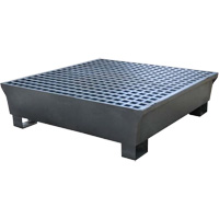 4-Drum Steel Ultra-Spill Pallet&reg;, 68 US gal. Spill Capacity, 49.1" x 47.1" x 10.9" Rock Safety Industrial Ltd