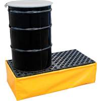 2-Drum Flexible Ultra-Spill Pallet&reg;, 66 US gal. Spill Capacity, 48" x 24" x 14" Rock Safety Industrial Ltd