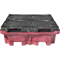 4-Drum Ultra-Spill King&reg; Drum Spill Pallet, 85 US gal. Spill Capacity, 51" x 51" x 17.5" Rock Safety Industrial Ltd