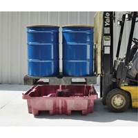 4-Drum Ultra-Spill King&reg; Flat Deck Spill Pallet, 85 US gal. Spill Capacity, 51" x 51" x 17.5" Rock Safety Industrial Ltd