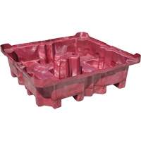 4-Drum Ultra-Spill King&reg; Drum Spill Pallet, 85 US gal. Spill Capacity, 51" x 51" x 17.5" Rock Safety Industrial Ltd