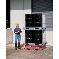 4-Drum Ultra-Spill King&reg; Flat Deck Spill Pallet, 85 US gal. Spill Capacity, 51" x 51" x 17.5" Rock Safety Industrial Ltd