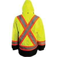 7-in-1 Jacket, Polyester, High Visibility Orange, Small Rock Safety Industrial Ltd