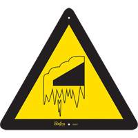 Enseigne de s&eacute;curit&eacute; conforme &agrave; la CSA -Falling Snow/Ice, 12" x 12", Aluminium, Pictogramme Rock Safety Industrial Ltd