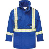 Avenger 9 oz. Flame Resistant Insulated Parka, Small, Royal Blue Rock Safety Industrial Ltd