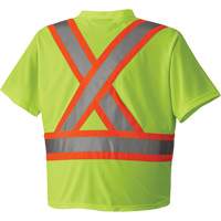 6989 Traffic Micro Mesh T-Shirt, X-Small, High Visibility Lime-Yellow Rock Safety Industrial Ltd