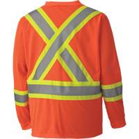 6984 Traffic Micro Mesh Long-Sleeved Safety Shirt, Small, High Visibility Orange Rock Safety Industrial Ltd