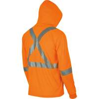 6964 Bird's-Eye Safety Hoodie, Small, High Visibility Orange Rock Safety Industrial Ltd