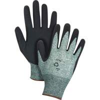 Eco-Friendly Crinkle Grip Coated Gloves, 7, Foam Latex Coating, 15 Gauge, Nylon/RPET Shell Rock Safety Industrial Ltd