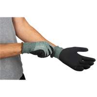 Eco-Friendly Crinkle Grip Coated Gloves, 7, Foam Latex Coating, 15 Gauge, Nylon/RPET Shell Rock Safety Industrial Ltd