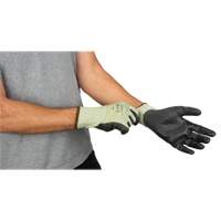 Eco-Friendly Seamless Cut-Resistant Gloves, Size 7, 13 Gauge, Polyurethane Coated, HPPE/RPET Shell, ASTM ANSI Level A4 Rock Safety Industrial Ltd