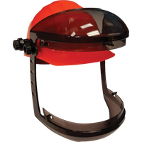 Visi&egrave;re Facetech avec attache pour casques de s&eacute;curit&eacute; &agrave; fentes, Suspension Rochet Rock Safety Industrial Ltd