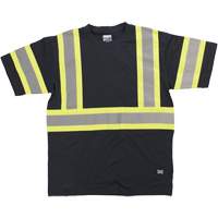 Chemise de s&eacute;curit&eacute; &agrave; manches courtes, Coton, T-petit, Noir Rock Safety Industrial Ltd
