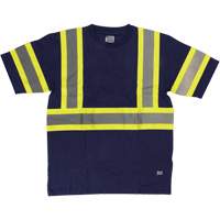 Chemise de s&eacute;curit&eacute; &agrave; manches courtes, Coton, T-petit, Bleu marin Rock Safety Industrial Ltd