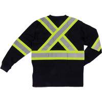 T-shirt de s&eacute;curit&eacute; &agrave; manches longues, Coton, T-petit, Noir Rock Safety Industrial Ltd