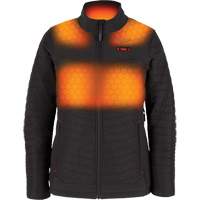 M12 Heated Axis Jacket with Battery, Women's, Large, Black Rock Safety Industrial Ltd