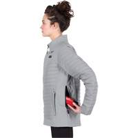 M12 Heated Axis Jacket with Battery, Women's, Small, Grey Rock Safety Industrial Ltd