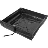 Berme de confinement des d&eacute;versements repliable &agrave; rouler, Capacit&eacute; 15 gal. US, 2' la x 2' lo x 6" h Rock Safety Industrial Ltd