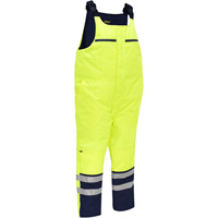 Salopette pour le froid extr&ecirc;me Bisley, Polyester, Petit, Jaune lime haute visibilit&eacute; Rock Safety Industrial Ltd