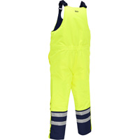 Salopette pour le froid extr&ecirc;me Bisley, Polyester, Petit, Jaune lime haute visibilit&eacute; Rock Safety Industrial Ltd