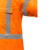 Chemise de travail &agrave; manches longues et X au dos Bisley avec X-Airflow, Poly-coton, Petit, Orange haute visibilit&eacute; Rock Safety Industrial Ltd