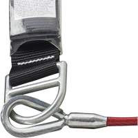 SA-5500-4 Longe &agrave; amortisseur de choc, 4', Point d'ancrage &agrave; Crochet mousqueton, Crochet mousqueton aux jambes, Acier galvanis&eacute; Rock Safety Industrial Ltd