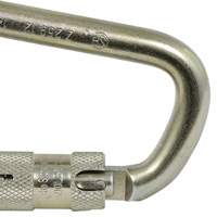 CP-03015-1 Zinc Plated Carabiner with 1" Gate Opening, Steel Rock Safety Industrial Ltd