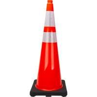 Premium Traffic Cone, 36", Orange, 4" & 6" Reflective Collar(s) Rock Safety Industrial Ltd