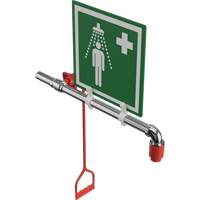 Douche de rinçage, Montage sur canalisation circulaire Rock Safety Industrial Ltd