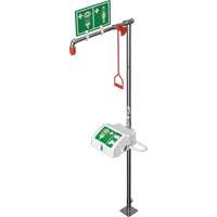 Douche combin&eacute;e avec cuvette ferm&eacute;e en ABS et entr&eacute;e sup&eacute;rieure, Socle Rock Safety Industrial Ltd