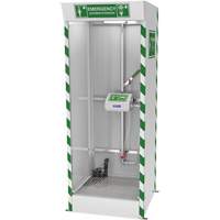 Emergency Cubicle Shower & Covered Eye & Face Wash with Sump Pump Rock Safety Industrial Ltd
