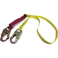 External Energy Absorber Lanyard with 3/4" Hook, 6', Snap Hook Center, Snap Hook Leg Ends, Polyester Rock Safety Industrial Ltd