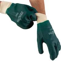 Gants verts &agrave; double enduit, 10" lo, PVC, Doublure en Jersey de coton, 70 mils Rock Safety Industrial Ltd