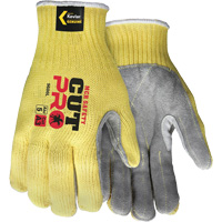 CutPro&reg; Cut Resistant Work Gloves with Split Leather Palm, Size Small, 7 Gauge, Kevlar&reg; Shell, ASTM ANSI Level A3 Rock Safety Industrial Ltd