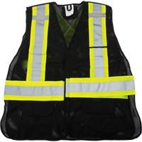 Veste d'arpenteur conforme aux normes de la CSA, Noir, Moyen, Polyester Rock Safety Industrial Ltd