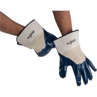 Heavyweight Safety Cuff Gloves, 11/2X-Large, Nitrile Coating, Cotton Shell Rock Safety Industrial Ltd
