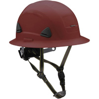 Fibre Metal Climbing Style Helmet with Full Brim, Meets CSA Type 2, Ratchet Suspension, Non-Vented Rock Safety Industrial Ltd