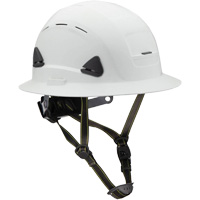 Fibre Metal Climbing Style Helmet with Full Brim, Meets CSA Type 2, Ratchet Suspension, Vented Rock Safety Industrial Ltd