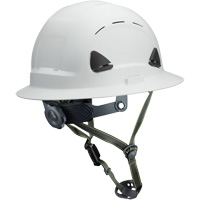 Fibre Metal Climbing Style Helmet with Full Brim, Meets CSA Type 2, Ratchet Suspension, Vented Rock Safety Industrial Ltd