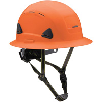 Fibre Metal Climbing Style Helmet with Full Brim, Meets CSA Type 2, Ratchet Suspension, Vented Rock Safety Industrial Ltd