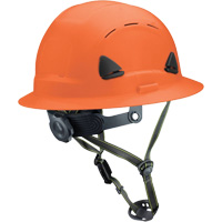 Fibre Metal Climbing Style Helmet with Full Brim, Meets CSA Type 2, Ratchet Suspension, Vented Rock Safety Industrial Ltd
