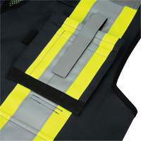 6679 High-Visibility Antimicrobial Mesh-Back Surveyor Vest, Black, Small, Polyester Rock Safety Industrial Ltd